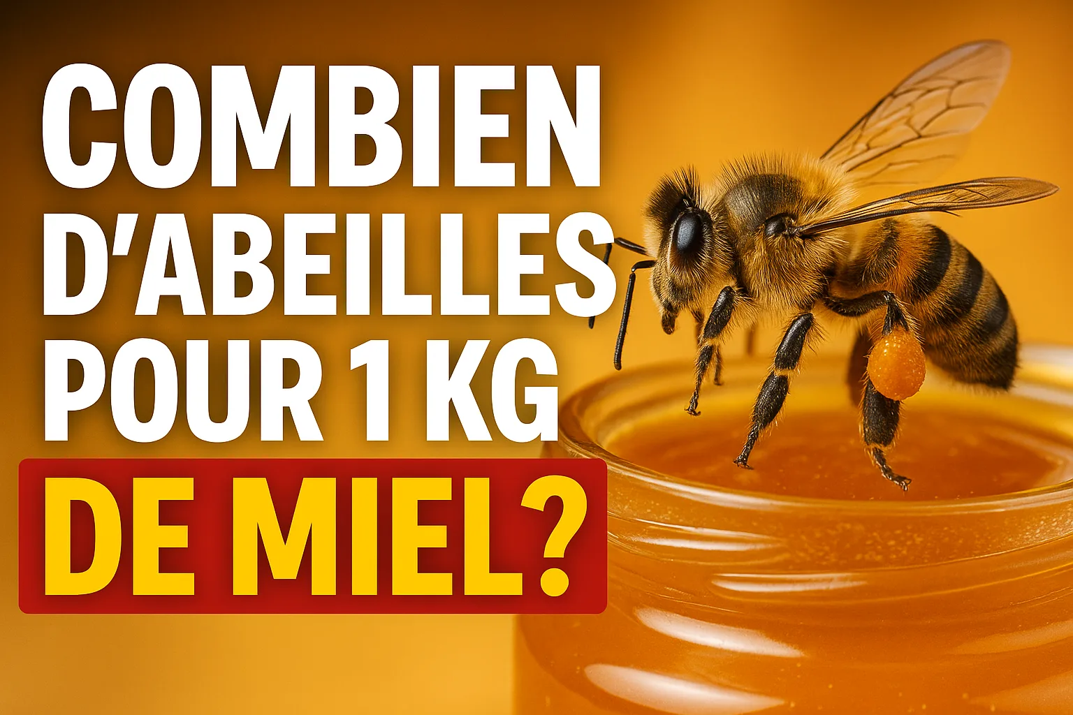 1 kg de miel : combien d’abeilles, combien de fleurs, combien de km ?
