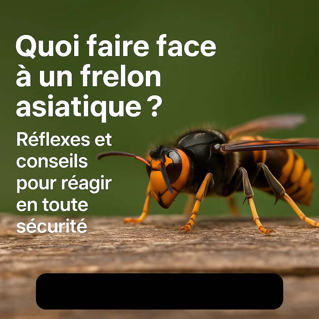Quoi faire face à un frelon asiatique ? Réflexes et conseils pour réagir en toute sécurité