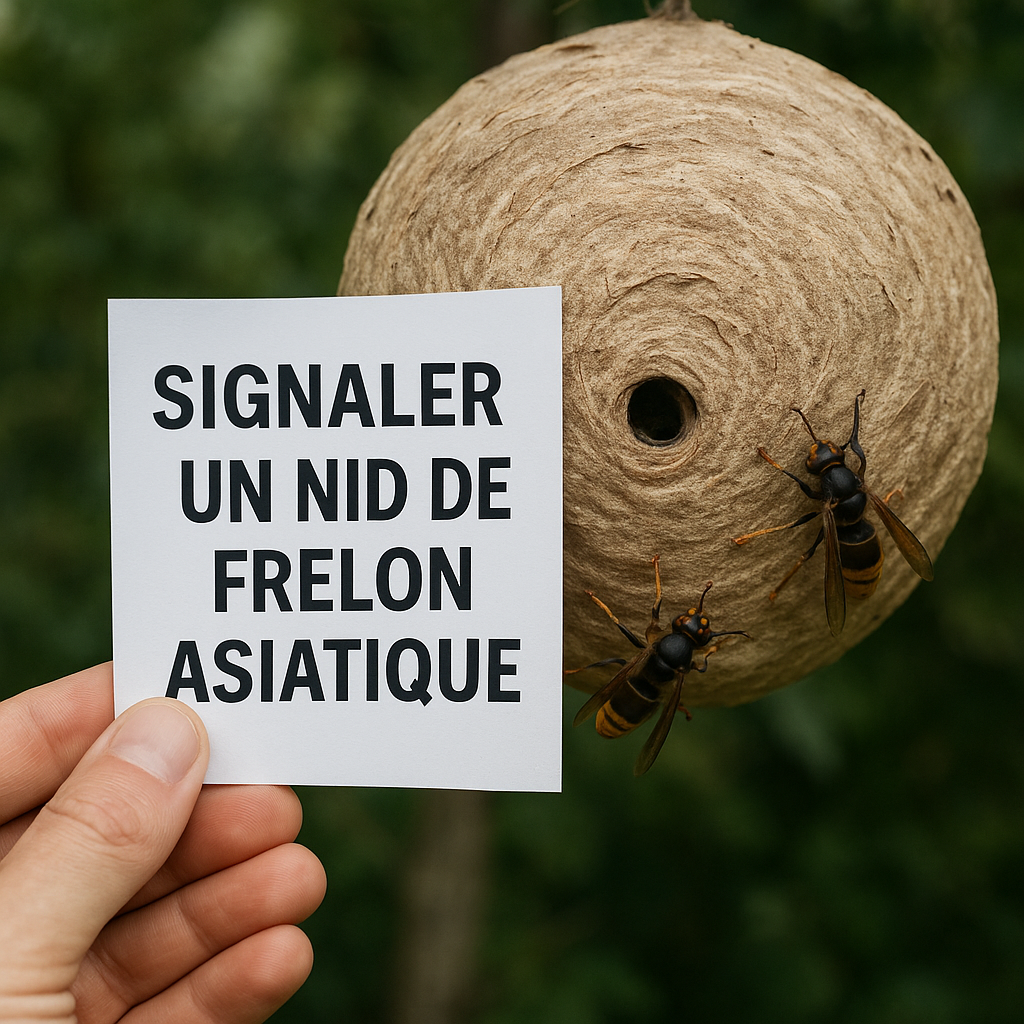 Signaler un nid de frelon asiatique à pattes jaunes : la méthode sûre en 2 minutes