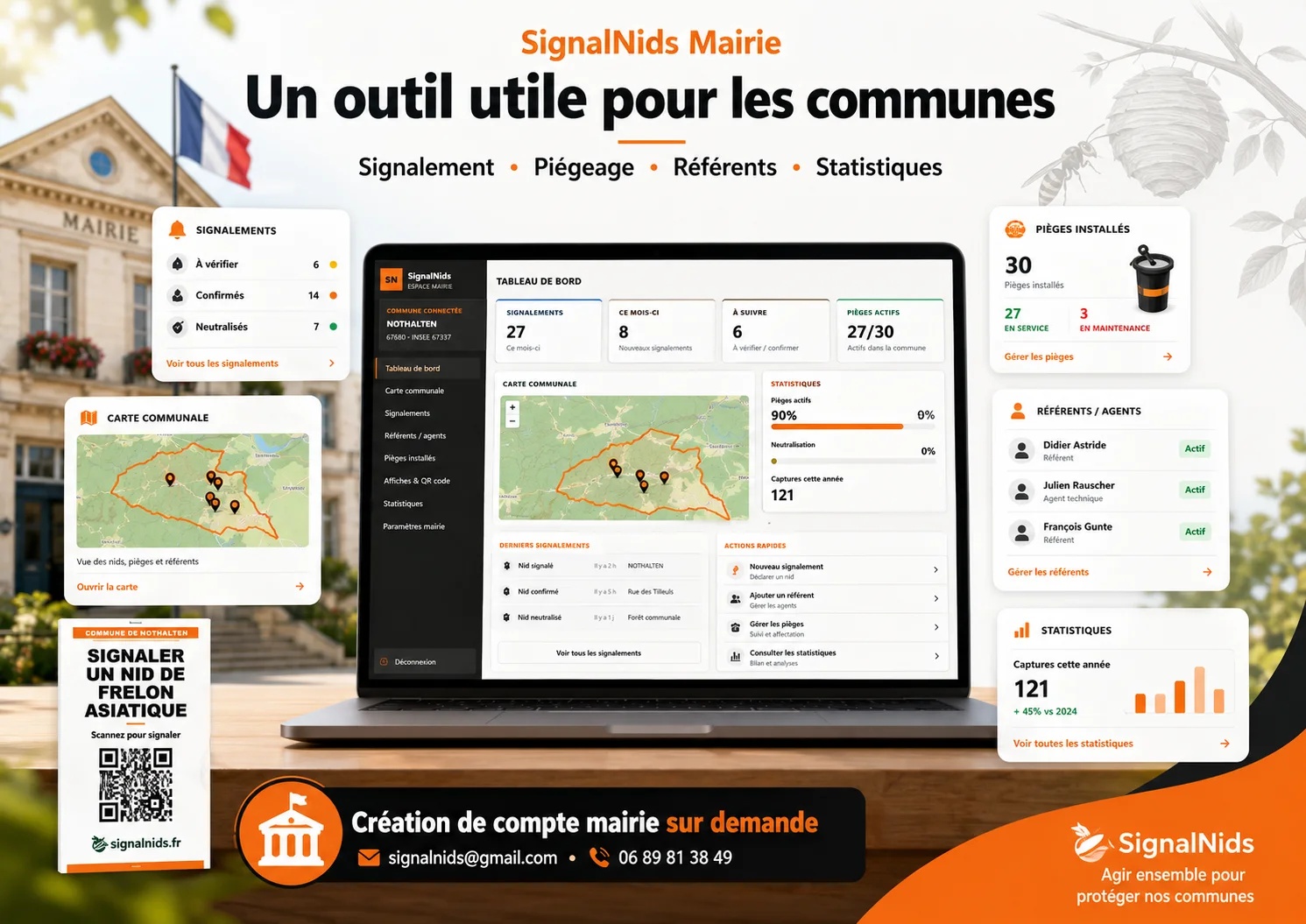 Mairies : gérez les nids de frelons avec SignalNids