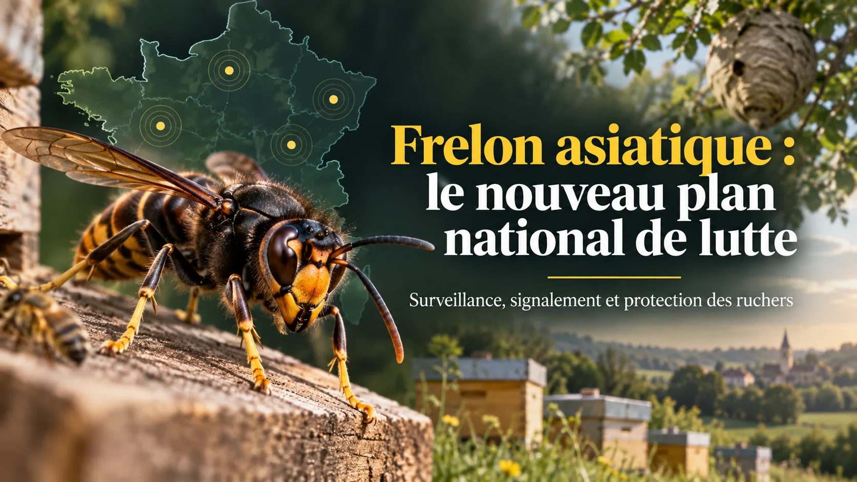 Frelon asiatique : la France déploie un nouveau plan national